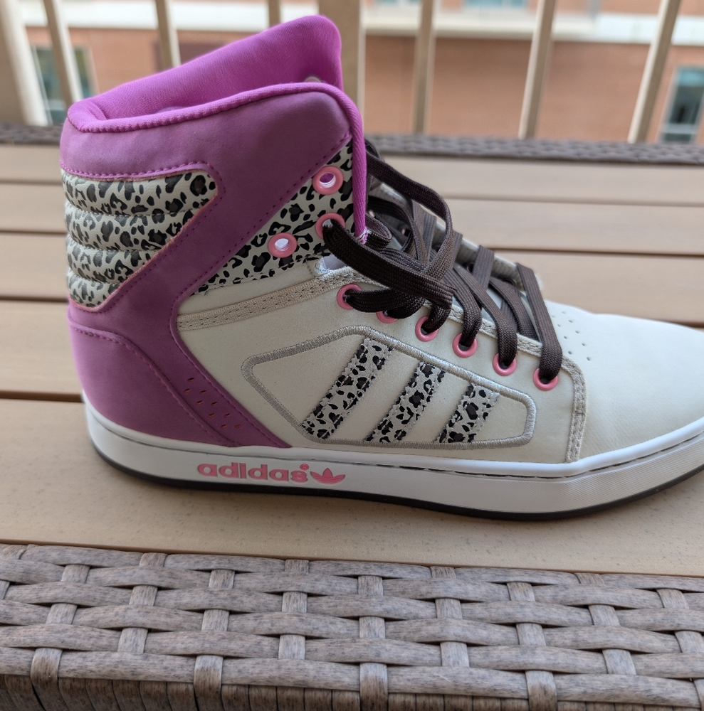 Adidas Originals Adi High Ext Womens Size 9 Shoes Sneakers Vivid Pink/Cream